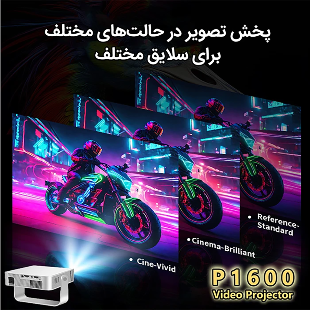 فروش نقدی و اقساطی ویدئو پروژکتور مدل P1600 با وضوح تصویر 4K Ultra HD