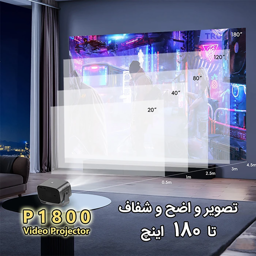 فروش نقدی و اقساطی ویدئو پروژکتور مدل P1800