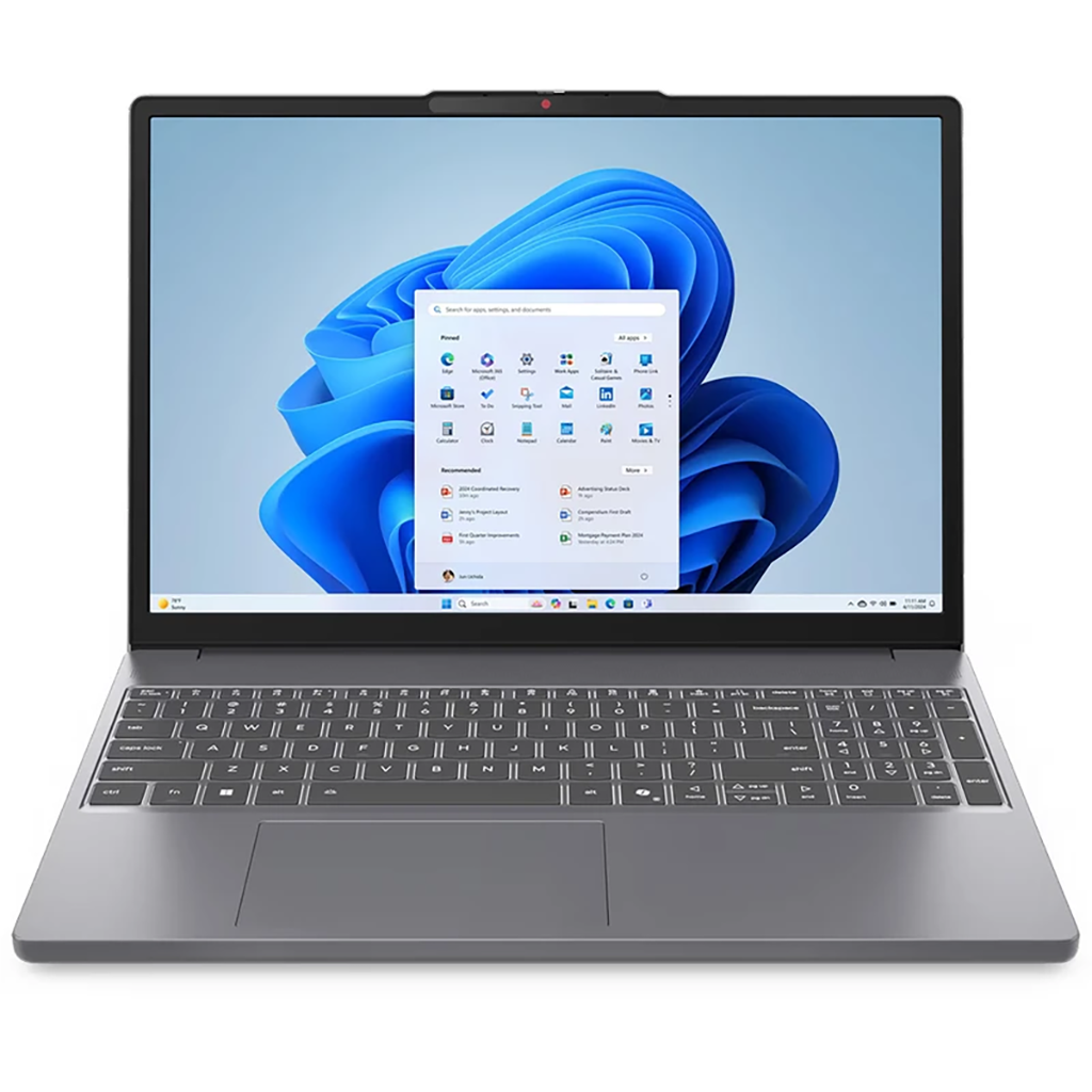 فروش نقدي و اقساطي لپ تاپ 15.3 اینچی لنوو مدل IdeaPad Slim 3 15IRH10-i7 13620H-16GB DDR5 4800MHz-512GB SSD-IPS