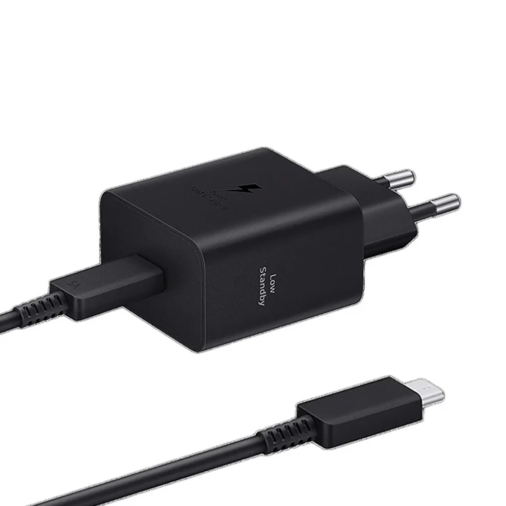 فروش نقدی و اقساطی شارژر دیواری 45 وات سامسونگ مدل EP-T4511 Low Standby به همراه کابل USB-C به طول 1.8 متر