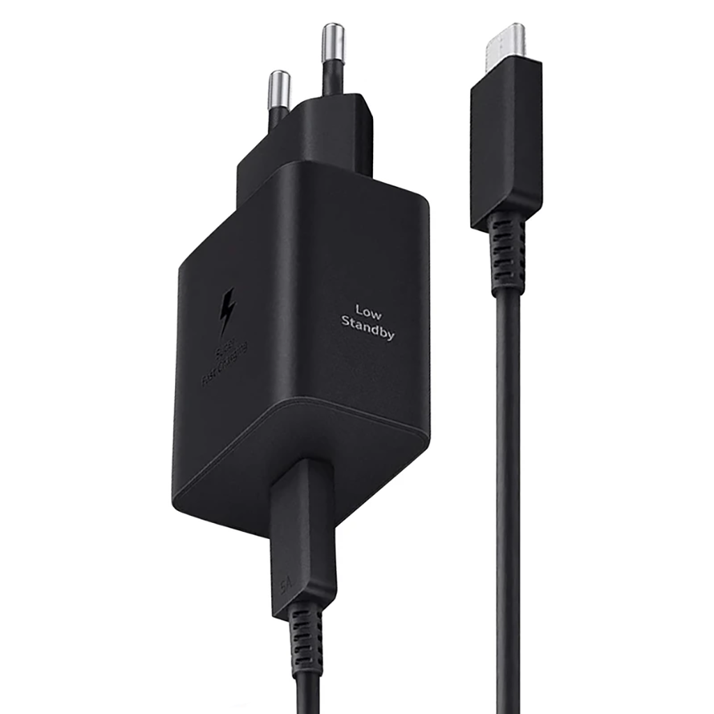 فروش نقدی و اقساطی شارژر دیواری 45 وات سامسونگ مدل EP-T4511 Low Standby به همراه کابل USB-C به طول 1.8 متر