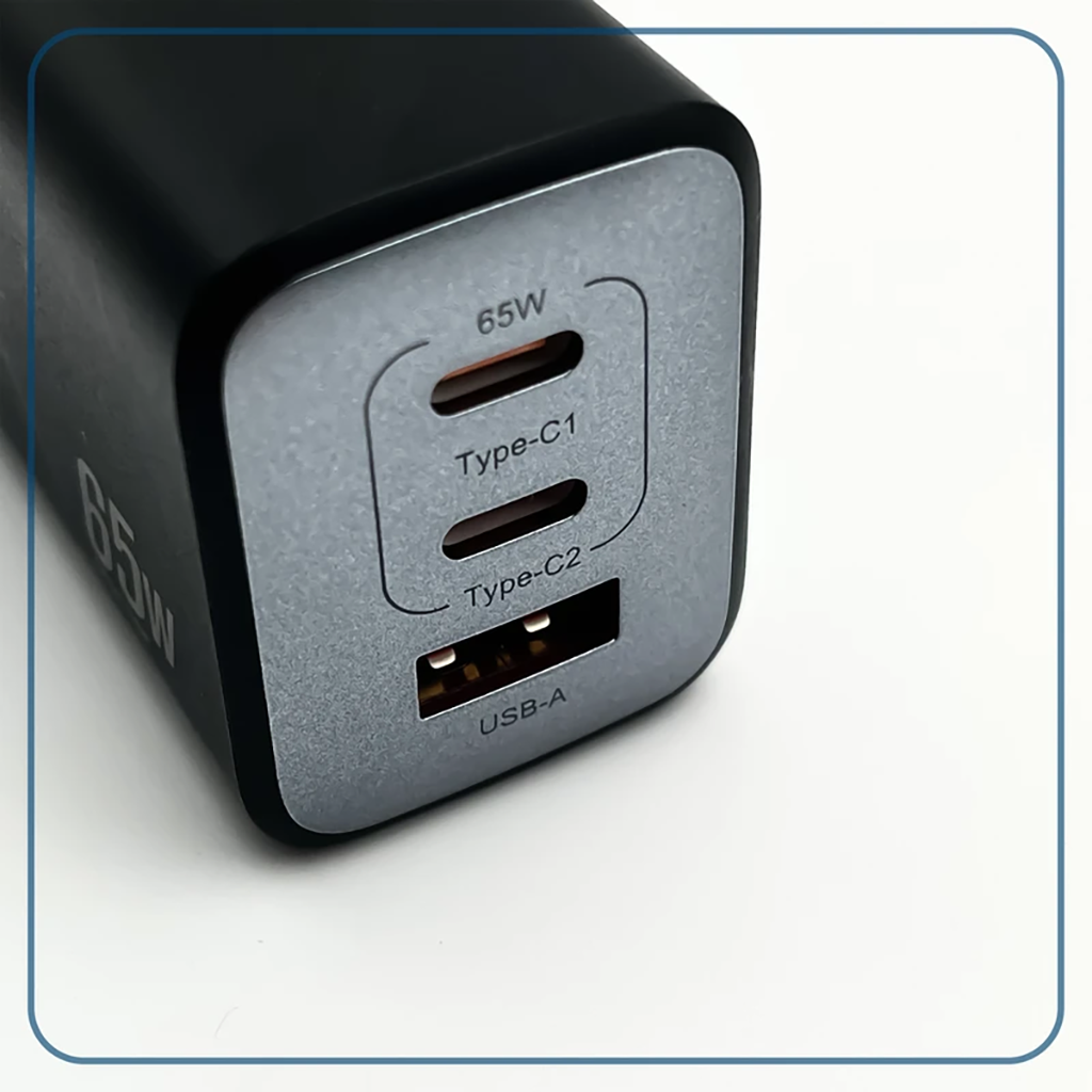 فروش نقدی و اقساطی شارژر دیواری 65 وات وونک مدل PD-65W به همراه کابل دو متری USB-C