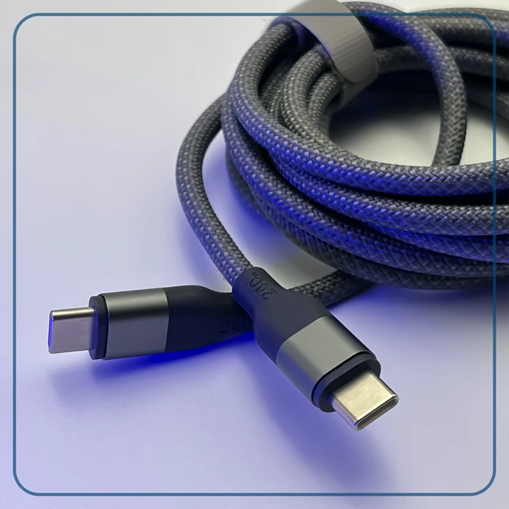 فروش نقدی و اقساطی شارژر دیواری 65 وات وونک مدل PD-65W به همراه کابل دو متری USB-C