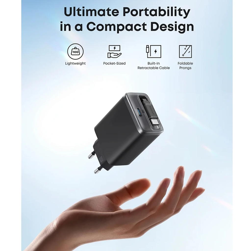 خرید شارژر دیواری 35 وات انکر مدل A2658 به همراه کابل USB-C به صورت نقد و اقساط
