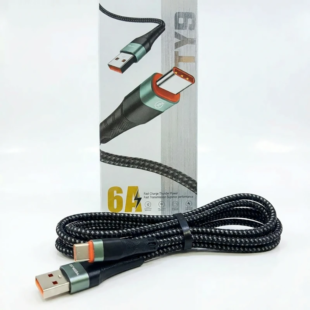 فروش نقدی و اقساطی کابل تبدیل USB به USB-C یس پلاس مدل Fast Charging Durable Cable طول 1 متر