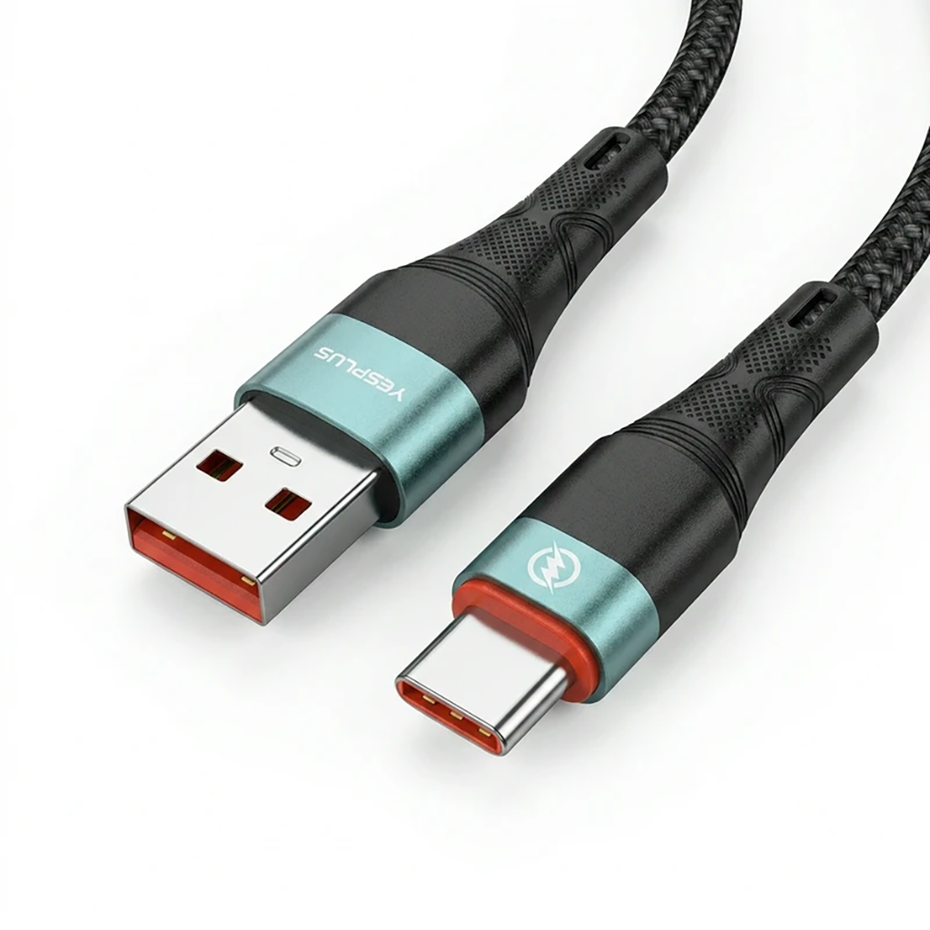 فروش نقدی و اقساطی کابل تبدیل USB به USB-C یس پلاس مدل Fast Charging Durable Cable طول 1 متر