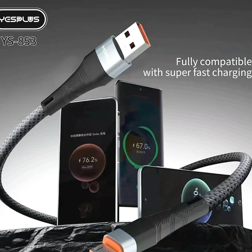 فروش نقدی و اقساطی کابل تبدیل USB به USB-C یس پلاس مدل Fast Charging Durable Cable طول 1 متر