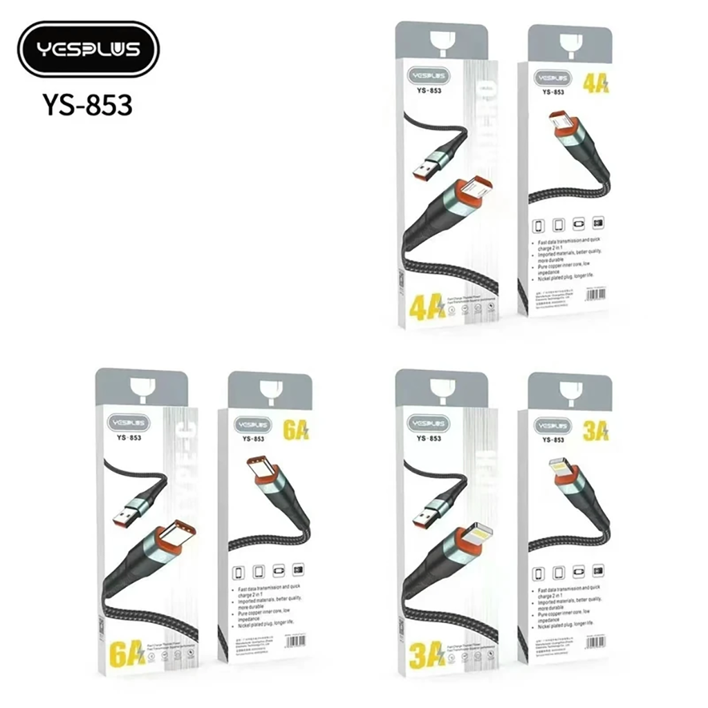 فروش نقدی و اقساطی کابل تبدیل USB به USB-C یس پلاس مدل Fast Charging Durable Cable طول 1 متر