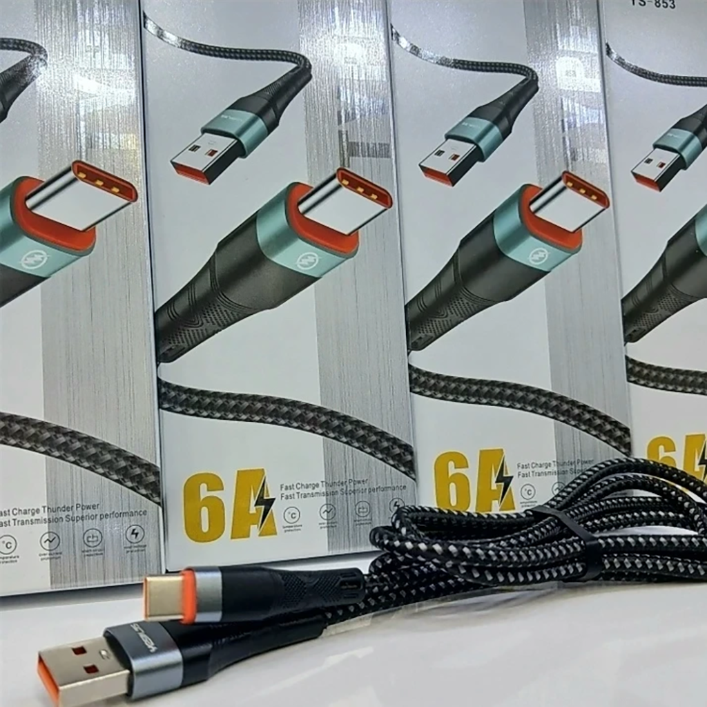 فروش نقدی و اقساطی کابل تبدیل USB به USB-C یس پلاس مدل Fast Charging Durable Cable طول 1 متر