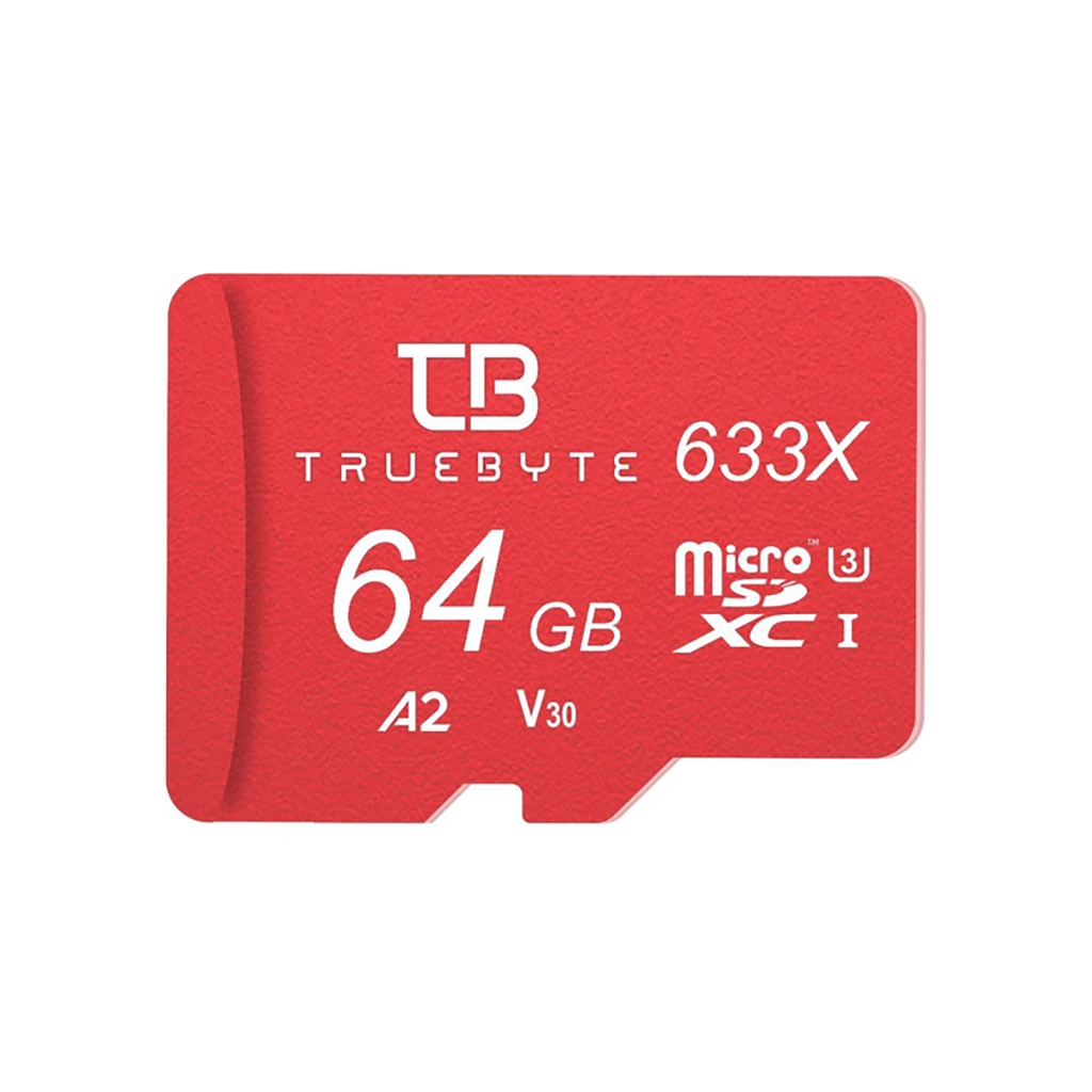 فروش نقدی و اقساطی کارت حافظه microSD XC تروبایت مدل 633X-A2-V30 کلاس 10 استاندارد UHS-I U3 سرعت 95MBps ظرفیت 64 گیگابایت به همراه کارت‌خوان