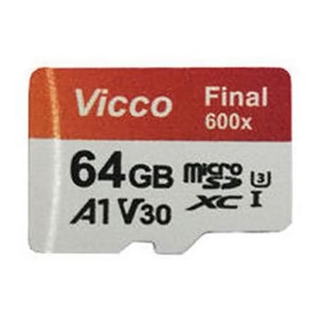 فروش نقدی و اقساطی کارت حافظه microSDXC ویکومن مدل 600x plus کلاس 10 استاندارد UHS-I U3 A1 V30 سرعت 90MBs ظرفیت 64 گیگابایت