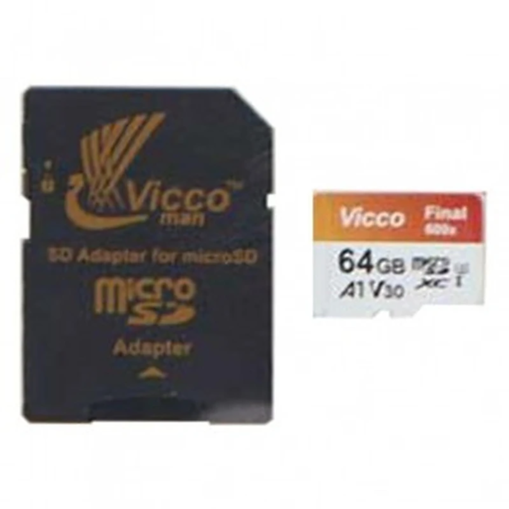 فروش نقدی و اقساطی کارت حافظه microSDXC ویکومن مدل 600x plus کلاس 10 استاندارد UHS-I U3 A1 V30 سرعت 90MBs ظرفیت 64 گیگابایت