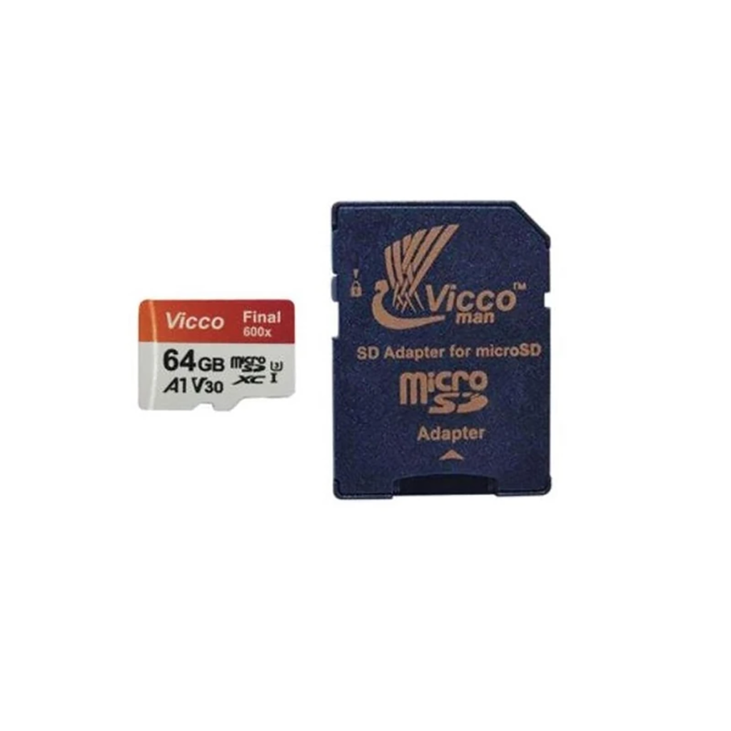 فروش نقدی و اقساطی کارت حافظه microSDXC ویکومن مدل 600x plus کلاس 10 استاندارد UHS-I U3 A1 V30 سرعت 90MBs ظرفیت 64 گیگابایت
