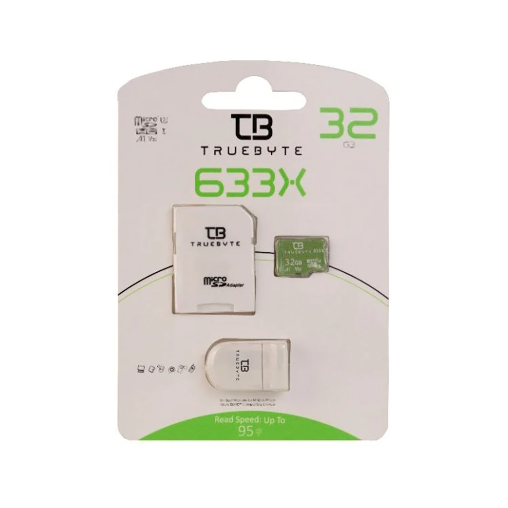 فروش نقدی و اقساطی کارت حافظه microSDHC تروبایت مدل A1-V30-633X سرعت UHS-I U3 سرعت 95MBps ظرفیت 32 گیگابایت