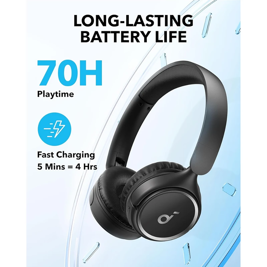 فروش نقدی و اقساطی هدفون بلوتوثی انکر مدل Soundcore H30i بدون قابلیت نویز کنسلینگ