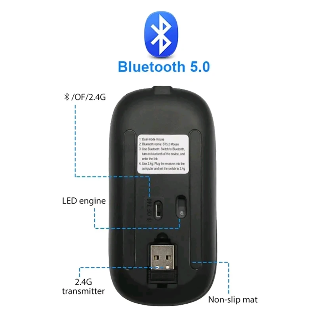 فروش اقساطی ماوس بی سیم مدل Silent RGB