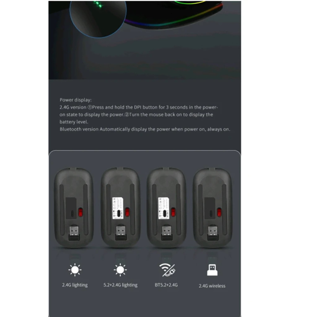 فروش اقساطی ماوس بی سیم مدل Silent RGB