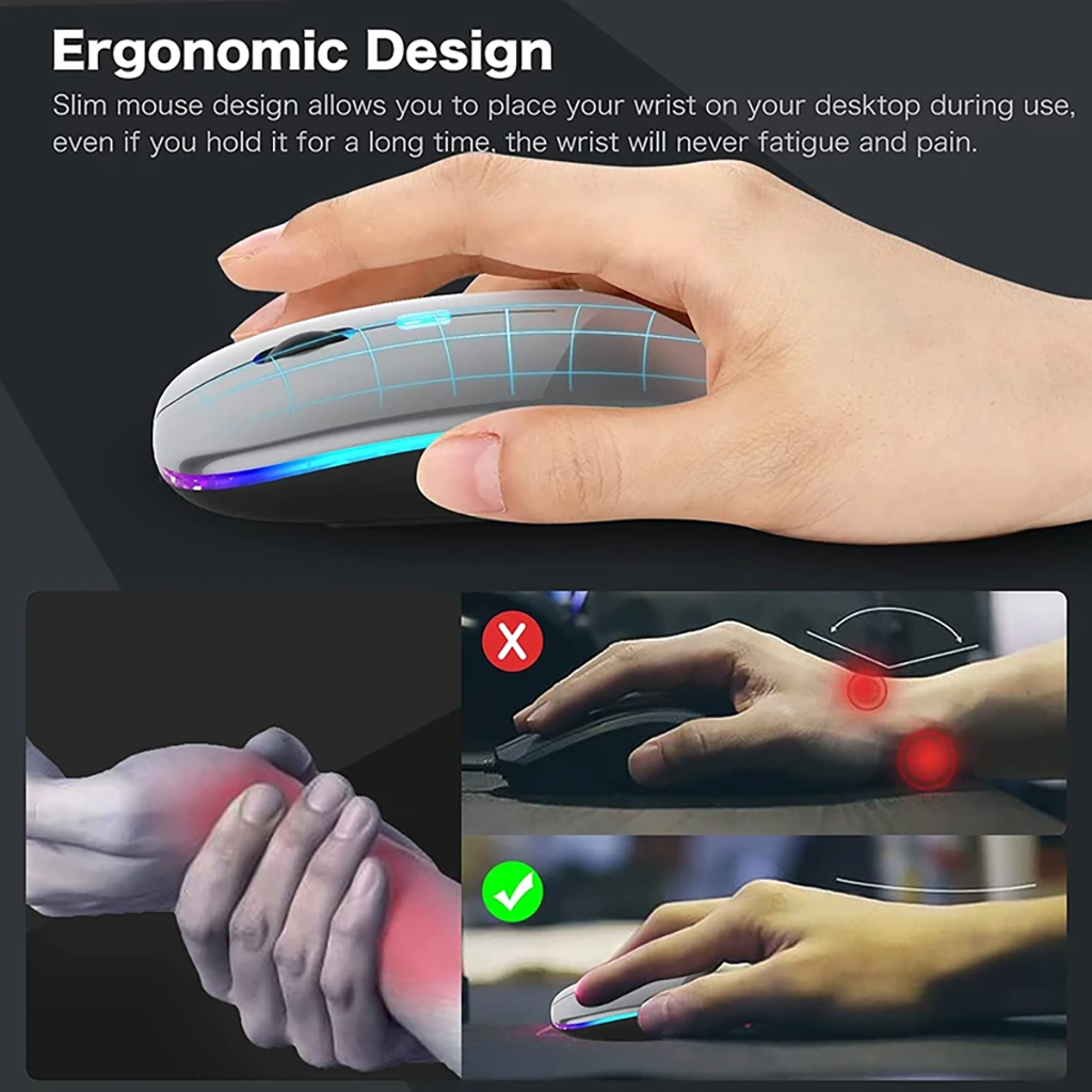 فروش اقساطی ماوس بی سیم مدل Slim RGB