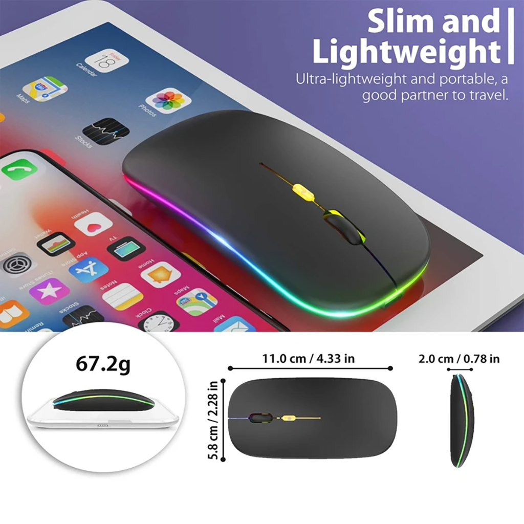 فروش اقساطی ماوس بی سیم مدل Slim RGB