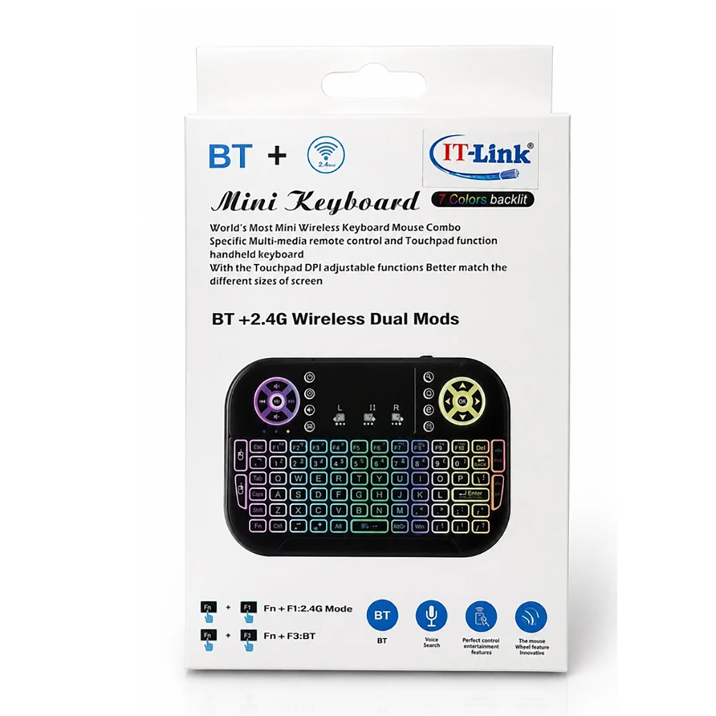 فروش اقساطی کیبورد بی‌سیم آی تی لینک مدل BT 2.4USB IT با شرایط ویژه