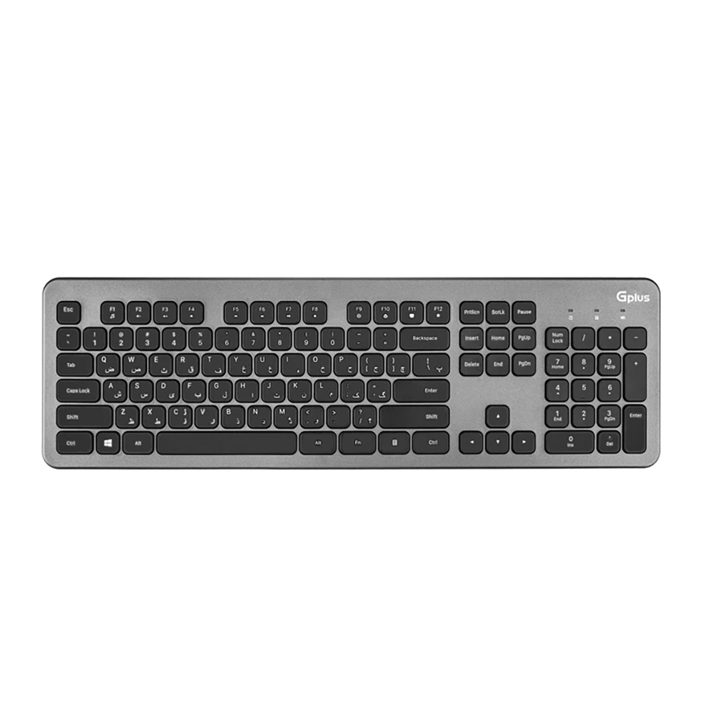فروش اقساطی کیبورد و ماوس بی سیم جی پلاس مدل GMK-C360D با شرایط ویژه