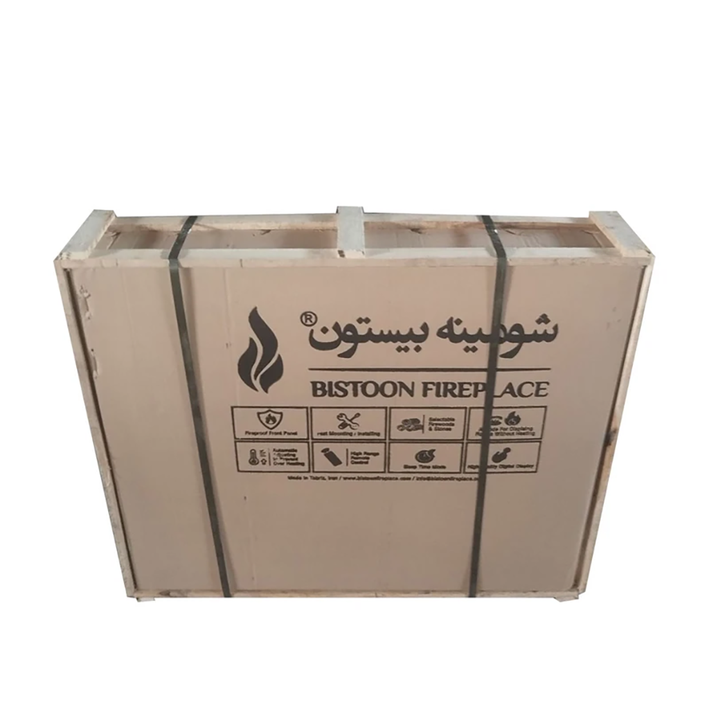 فروش نقدي و اقساطي بخاری گازی دیواری شومینه بیستون مدل GF100.M.CH.E