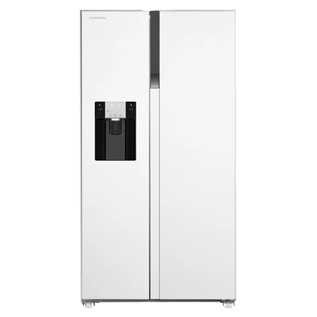 فروش نقدی و اقساطی یخچال فریزر ساید بای ساید 28 فوت ایکس ویژن مدل HS600-WI/SI