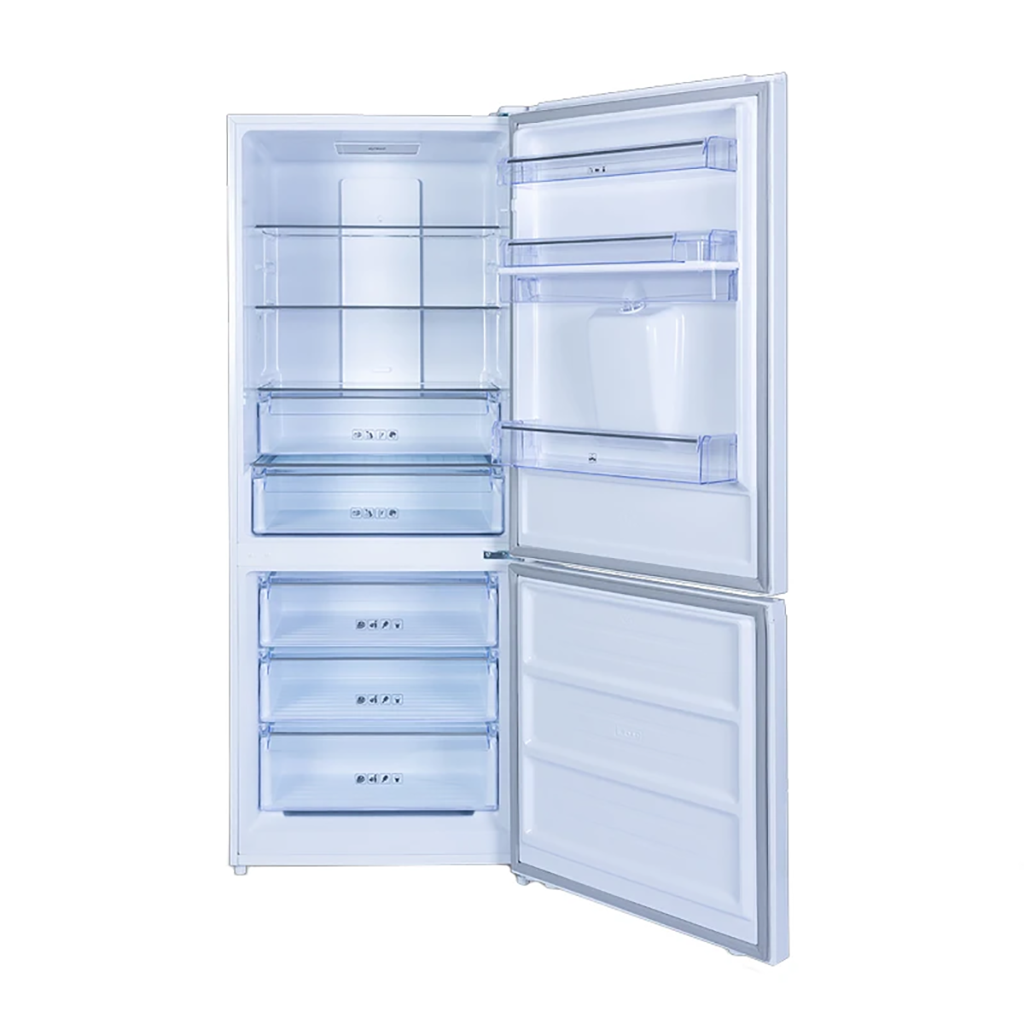 فروش نقدی و اقساطی یخچال فریزر طرح فریزر پایین 20 فوت ایکس ویژن مدل HB470-WI/SI