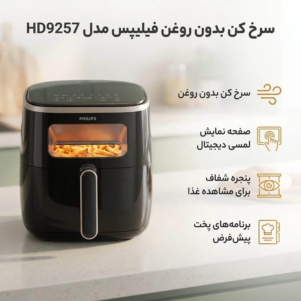فروش نقدي و اقساطی هواپز فیلیپس مدل HD9257