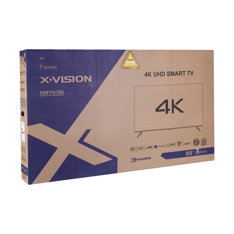 فروش نقدی و اقساطی تلویزیون 55 اینچ ال ای دی هوشمند ایکس ویژن مدل 55XYU785